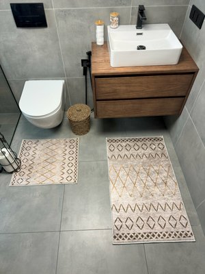 Набор ковров для ванной комнаты и туалета Model 29 "60х90 и 60х40" model 29 фото