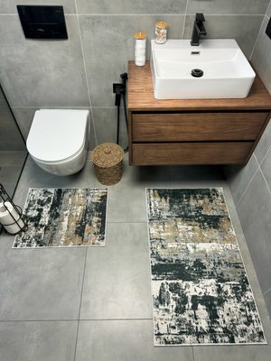 Набір килимів для ванної кімнати та туалету Model 30 "60х90 та 60х40" model 30 фото