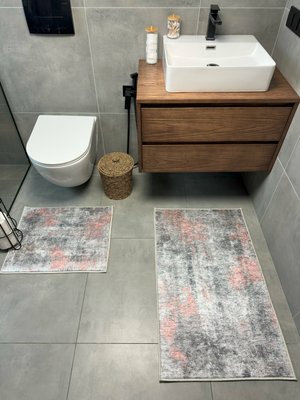 Набір килимів для ванної кімнати та туалету Model 31 "60х90 та 60х40" model 31 фото