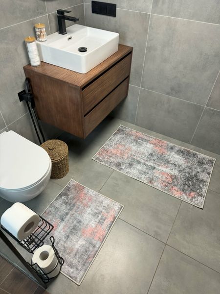 Набор ковров для ванной комнаты и туалета Model 31 "60х90 и 60х40" model 31 фото