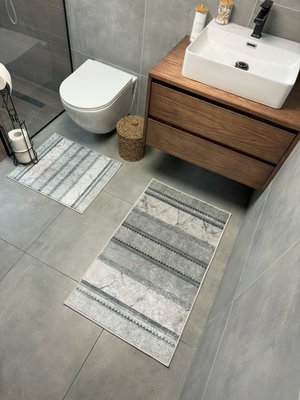 Набір килимів для ванної кімнати та туалету Model 35 "60х90 та 60х40" model 35 фото