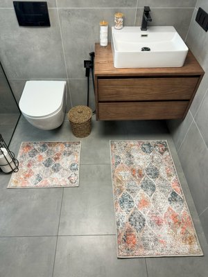 Набір килимів для ванної кімнати та туалету Model 36 "60х90 та 60х40" model 36 фото