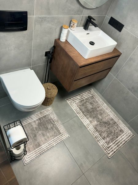 Набор ковров для ванной комнаты и туалета Model 37 "60х90 и 60х40" model 37 фото