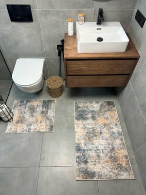Набір килимів для ванної кімнати та туалету Model 2 "60х90 та 60х40" model 2 фото