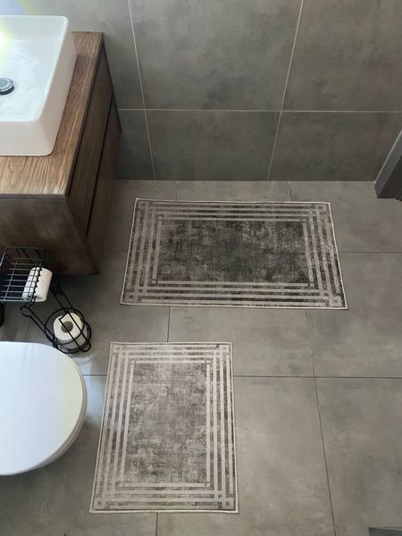 Набір килимів для ванної кімнати та туалету Model 3 "60х90 та 60х40" model 3 фото