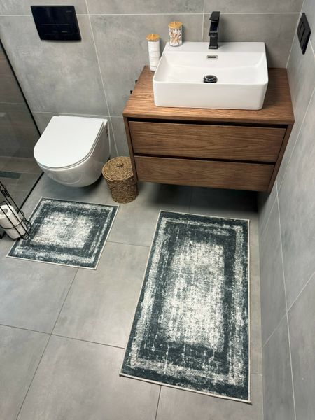 Набір килимів для ванної кімнати та туалету Model 7 "60х90 та 60х40" model 7 фото