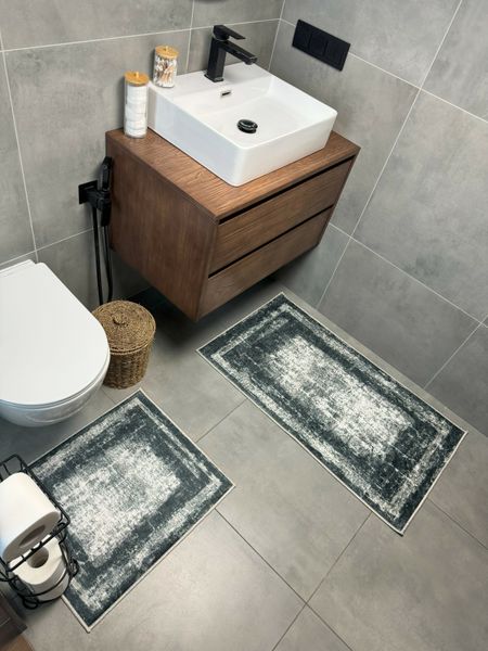 Набор ковров для ванной комнаты и туалета Model 7 "60х90 и 60х40" model 7 фото