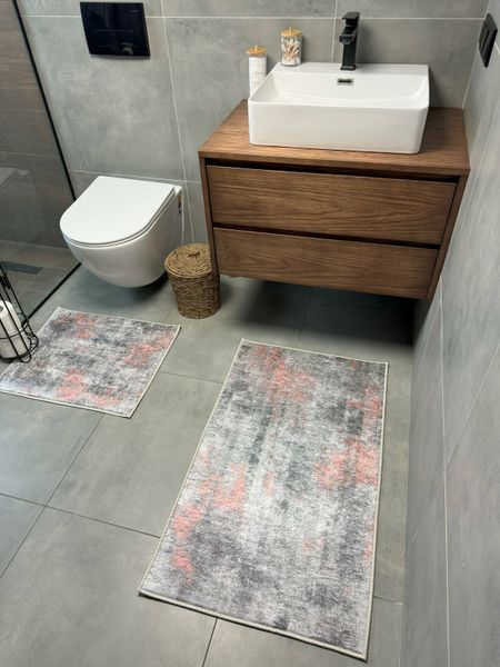 Набір килимів для ванної кімнати та туалету Model 31 "60х90 та 60х40" model 31 фото