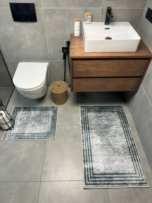 Набор ковров для ванной комнаты и туалета Model 19 "60х90 и 60х40" model 19 фото